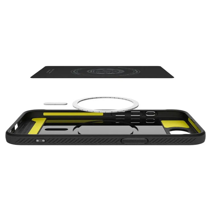 Калъф Spigen Rugged Armor MagSafe за iPhone 16e - черен