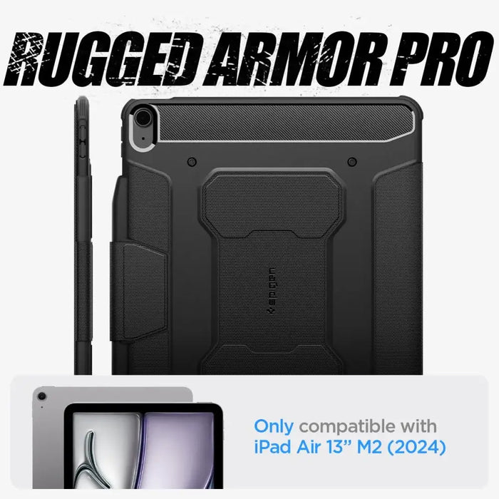 Калъф Spigen Rugged Armor Pro iPad Air 13’’ 2024 - черен