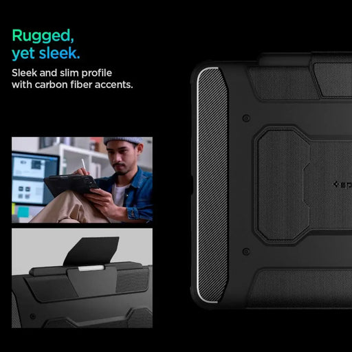 Калъф Spigen Rugged Armor Pro за iPad Pro 13’’ 2024 - черен