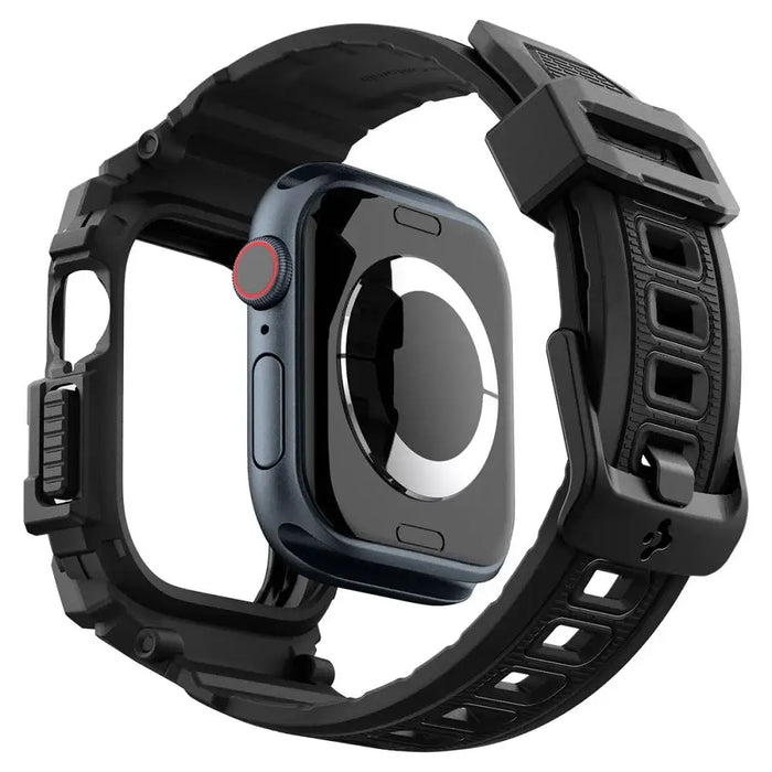 Калъф Spigen Rugged Armor за Apple Watch 10 46 мм - черен