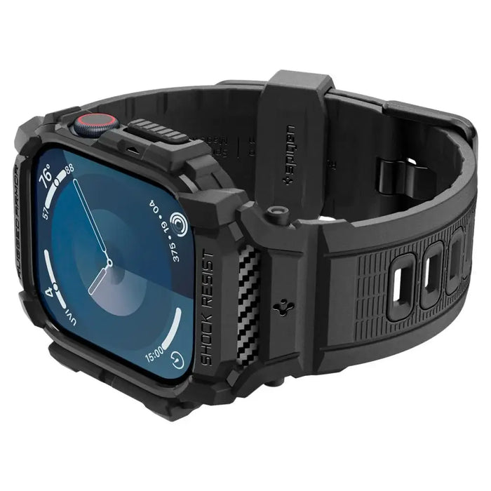 Калъф Spigen Rugged Armor за Apple Watch 10 46 мм - черен