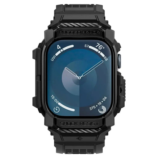 Калъф Spigen Rugged Armor за Apple Watch 10 46 мм - черен