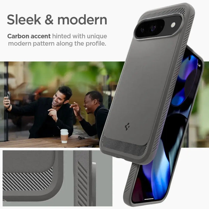 Калъф Spigen Rugged Armor за Google Pixel 9 / 9 Pro - сив