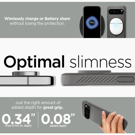 Калъф Spigen Rugged Armor за Google Pixel 9 Pro XL - сив