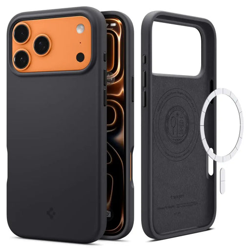 Калъф Spigen Silicone Fit MagSafe за iPhone 17 Pro - черен