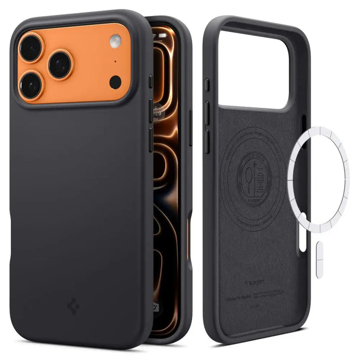 Калъф Spigen Silicone Fit MagSafe за iPhone 17 Pro - черен