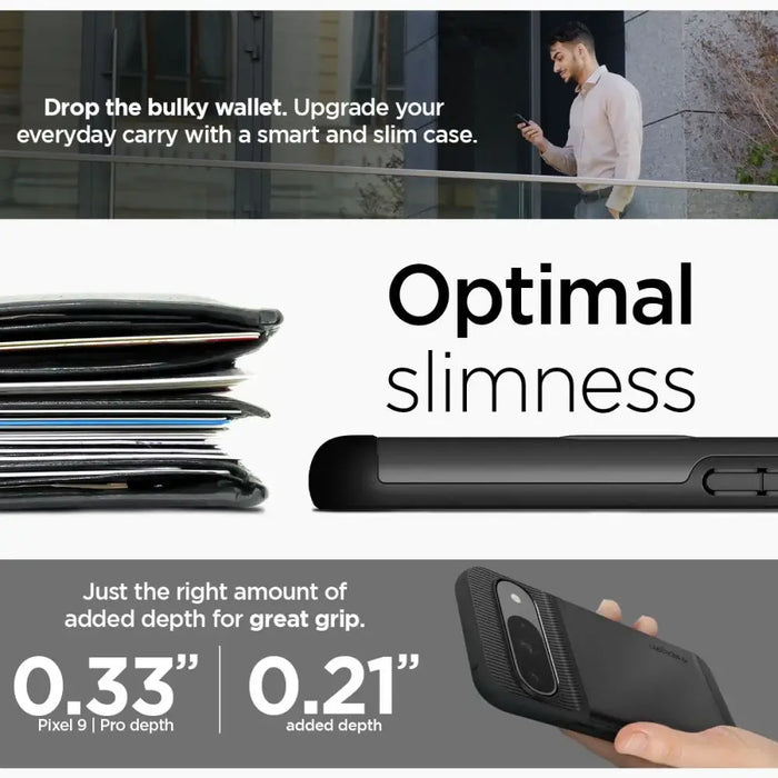 Калъф Spigen Slim Armor CS за Google Pixel 9 / 9 Pro - черен
