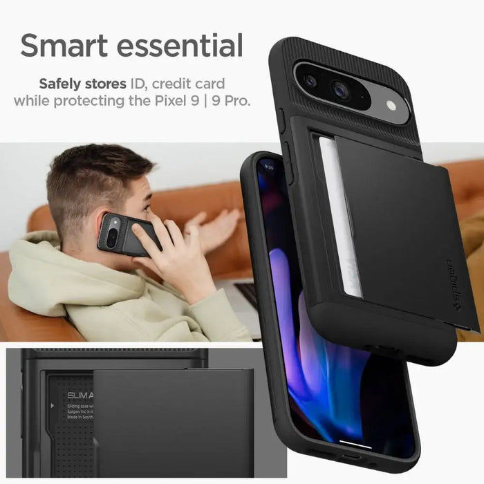 Калъф Spigen Slim Armor CS за Google Pixel 9 / 9 Pro - черен