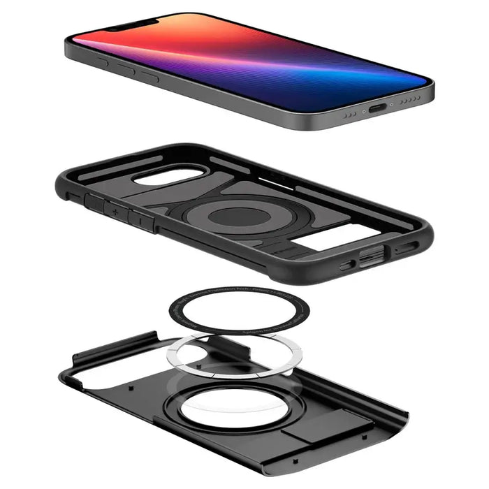 Калъф Spigen Slim Armor MagSafe за iPhone 16e - черен