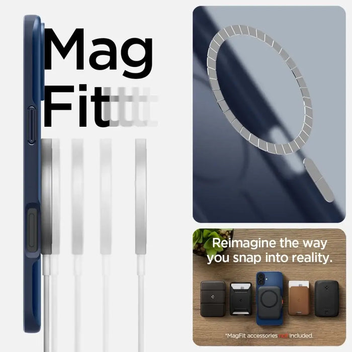 Калъф Spigen Thin Fit Magsafe за iPhone 16 - син