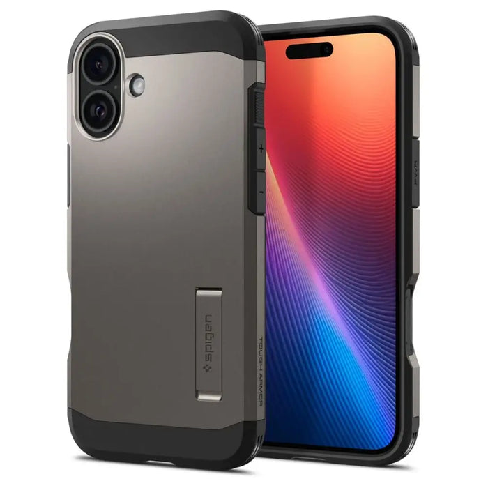 Калъф Spigen Tough Armor MagSafe със стойка за iPhone 16