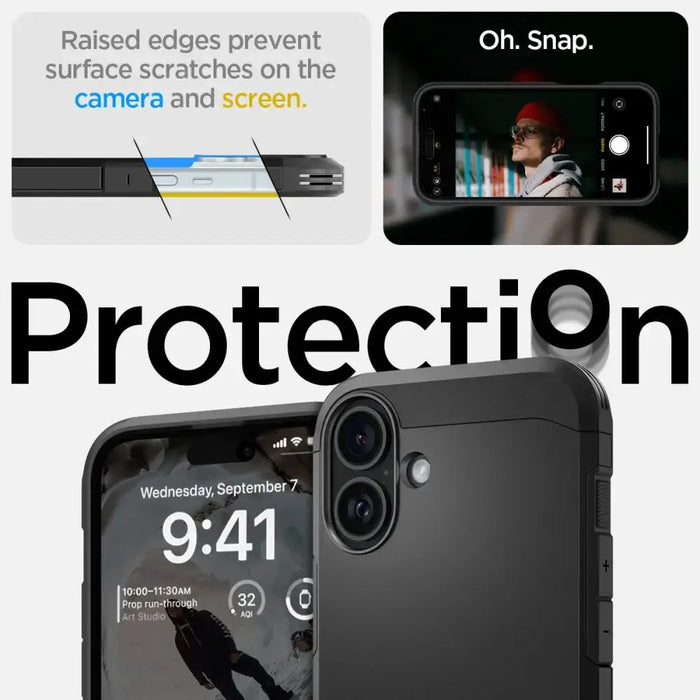 Калъф Spigen Tough Armor MagSafe със стойка за iPhone 16