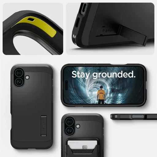 Калъф Spigen Tough Armor MagSafe със стойка за iPhone 16