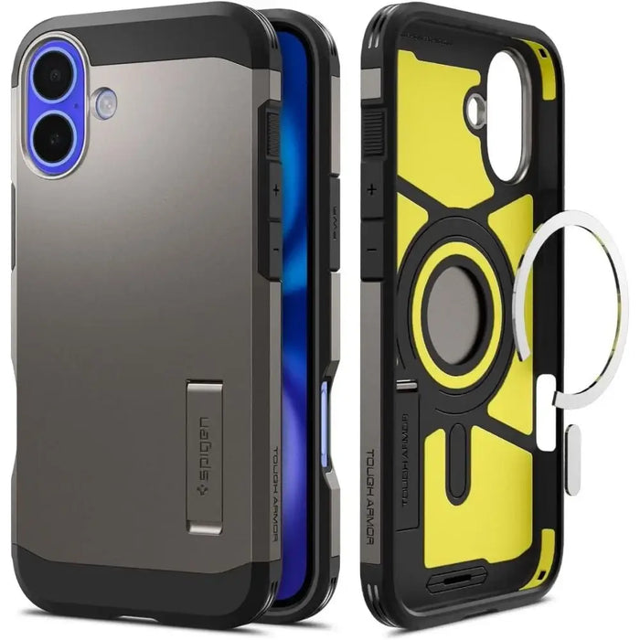 Калъф Spigen Tough Armor MagSafe със стойка за iPhone 16