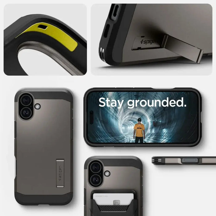 Калъф Spigen Tough Armor MagSafe със стойка за iPhone 16