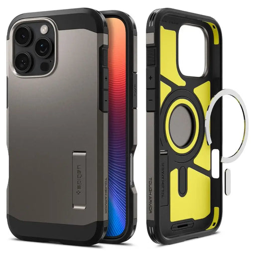 Калъф Spigen Tough Armor MagSafe със стойка за iPhone 16