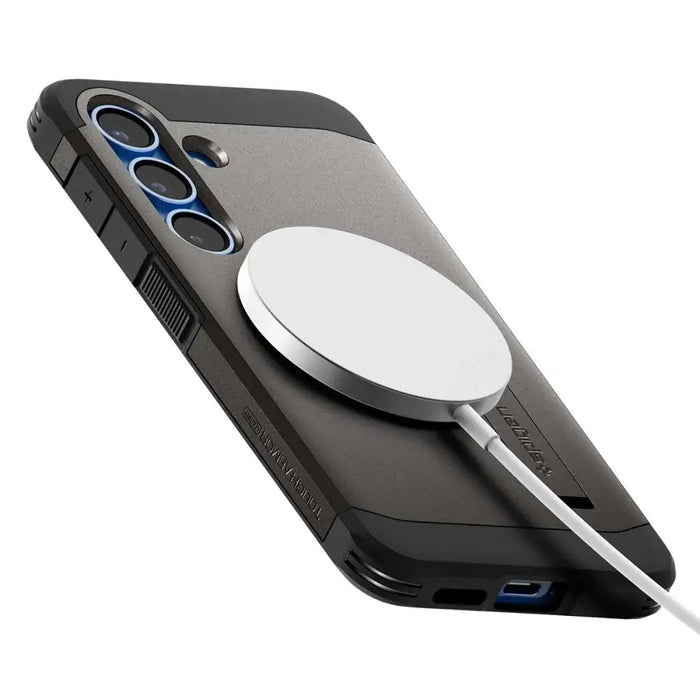 Калъф Spigen Tough Armor MagSafe за Samsung Galaxy S25 - сив