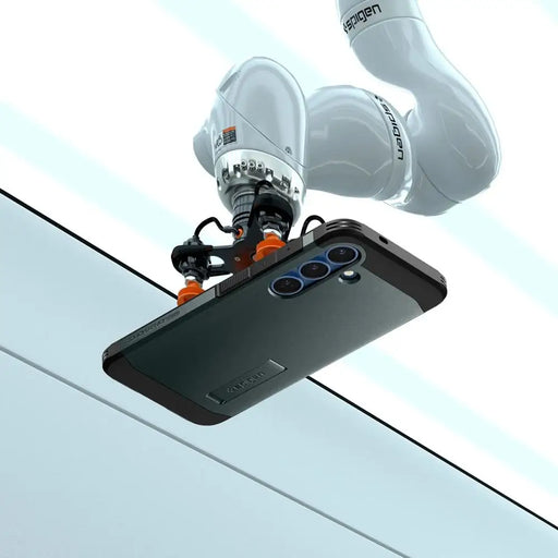 Калъф Spigen Tough Armor MagSafe за Samsung Galaxy S25 зелен