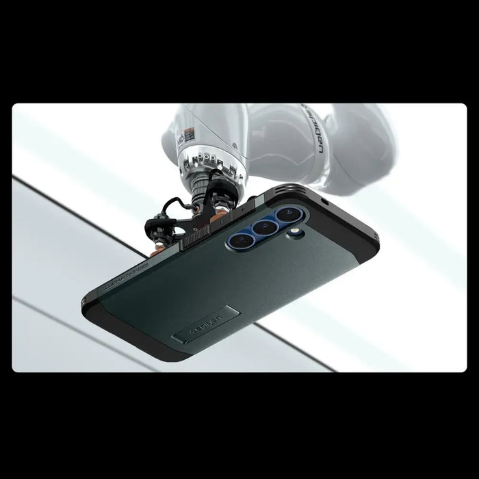 Калъф Spigen Tough Armor MagSafe за Samsung Galaxy S25 зелен