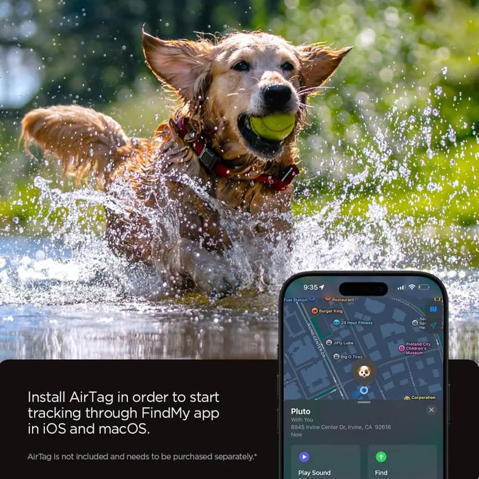 Калъф Spigen Tough Armor Pet Collar AirTag 1/2 - черен