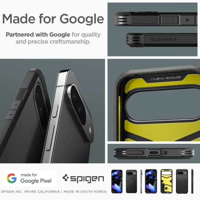 Калъф Spigen Tough Armor за Google Pixel 9 / 9 Pro - черен