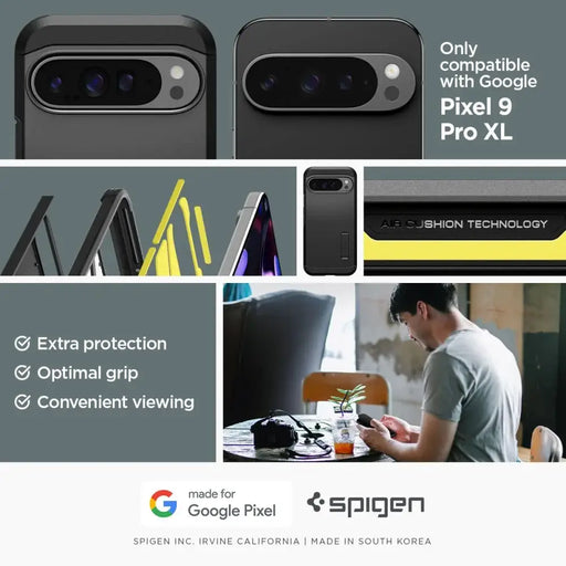 Калъф Spigen Tough Armor за Google Pixel 9 Pro XL - черен