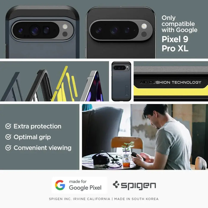 Калъф Spigen Tough Armor за Google Pixel 9 Pro XL - графитен