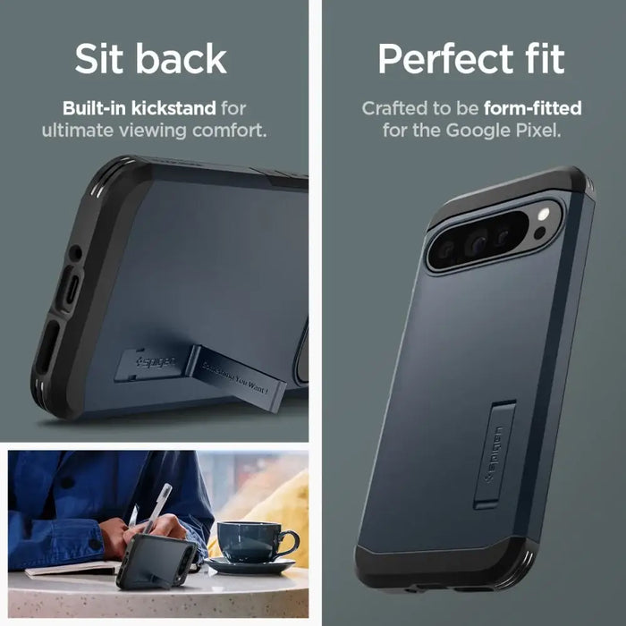 Калъф Spigen Tough Armor за Google Pixel 9 Pro XL - графитен