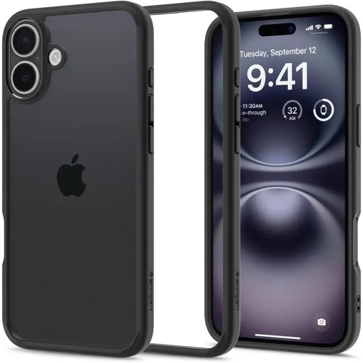 Калъф Spigen Ultra Hybrid iPhone 16 - черен мат
