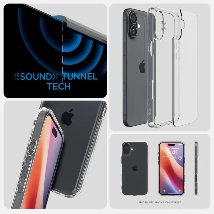 Калъф Spigen Ultra Hybrid iPhone 16 Plus - прозрачен