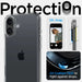 Калъф Spigen Ultra Hybrid iPhone 16 Plus - прозрачен