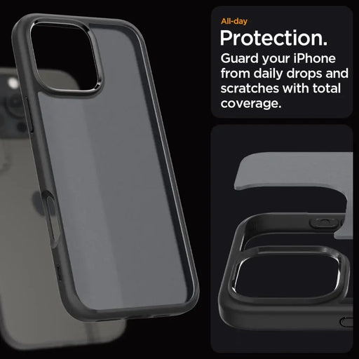 Калъф Spigen Ultra Hybrid iPhone 16 Pro - черен