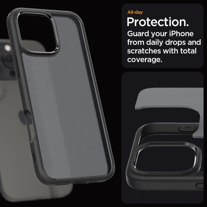 Калъф Spigen Ultra Hybrid iPhone 16 Pro - черен