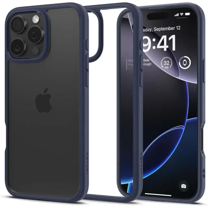 Калъф Spigen Ultra Hybrid iPhone 16 Pro - син