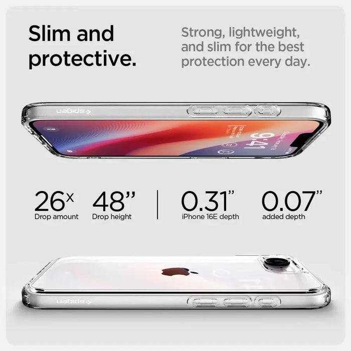 Калъф Spigen Ultra Hybrid iPhone 16e - прозрачен