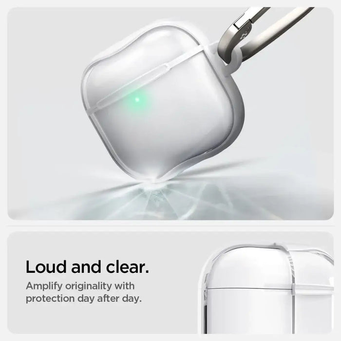 Калъф Spigen Ultra Hybrid за AirPods 4 - бял
