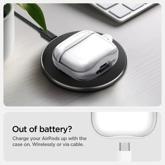 Калъф Spigen Ultra Hybrid за AirPods 4 - бял