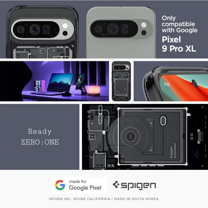 Калъф Spigen Ultra Hybrid за Google Pixel 9 Pro XL - сив