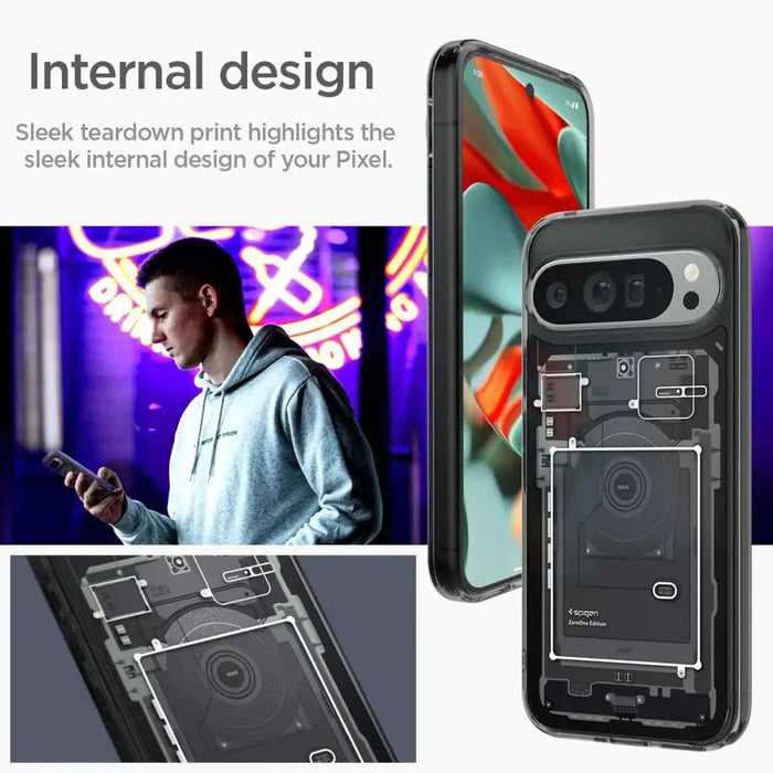 Калъф Spigen Ultra Hybrid за Google Pixel 9 Pro XL - сив