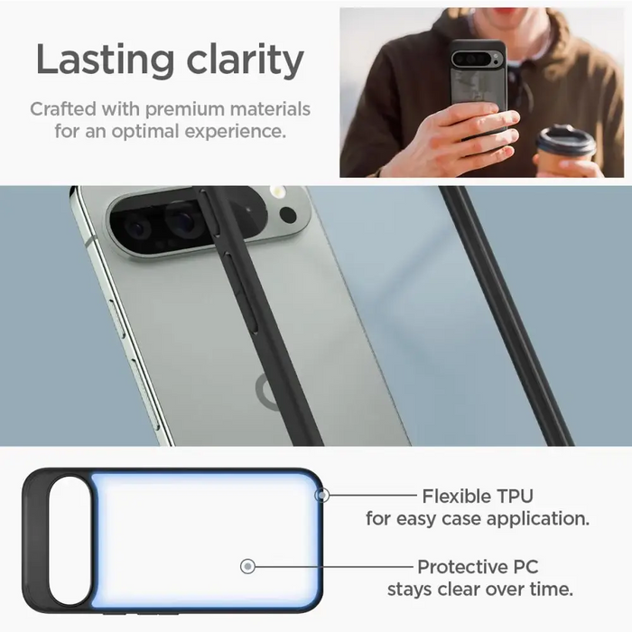 Калъф Spigen Ultra Hybrid за Google Pixel 9 Pro XL - черен