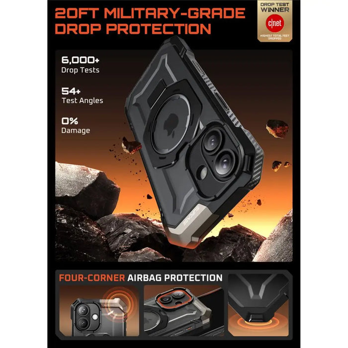 Калъф Supcase UB Grip Mag MagSafe за iPhone 17 - черен