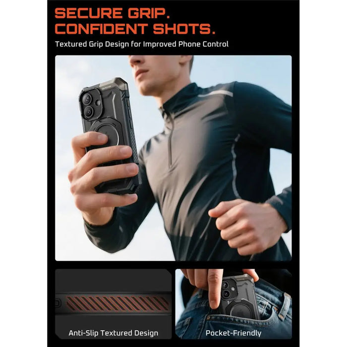 Калъф Supcase UB Grip Mag MagSafe за iPhone 17 - черен