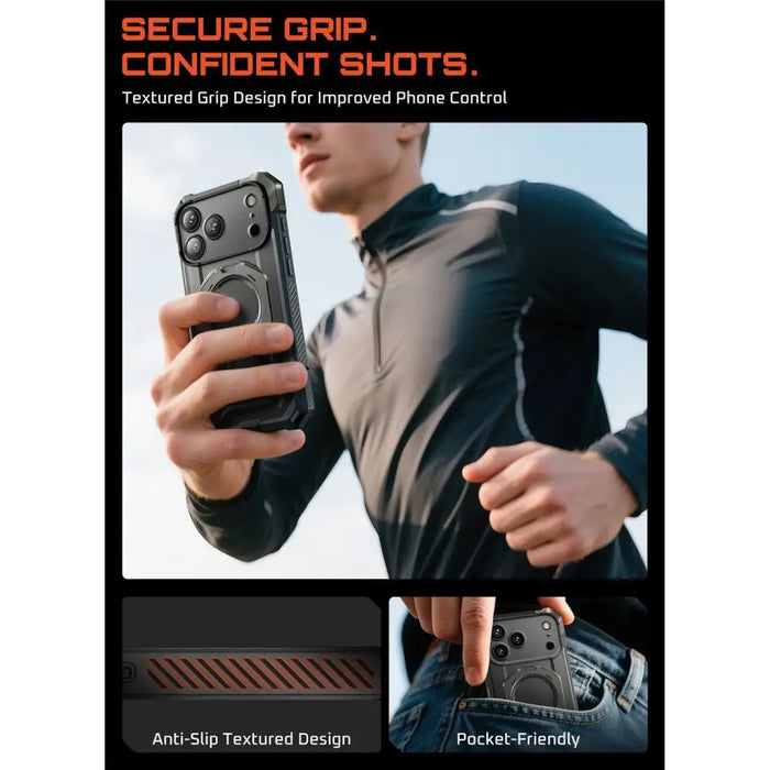 Калъф Supcase UB Grip Mag MagSafe за iPhone 17 Pro Max - сив