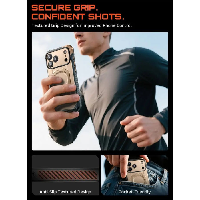 Калъф Supcase UB Grip Mag MagSafe за iPhone 17 Pro - златен