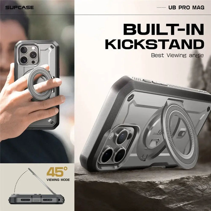 Калъф Supcase UB Pro Mag MagSafe за iPhone 16 Pro - сив
