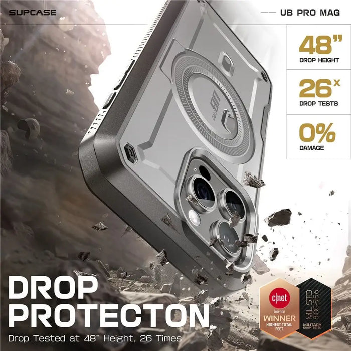 Калъф Supcase UB Pro Mag MagSafe за iPhone 16 Pro - сив
