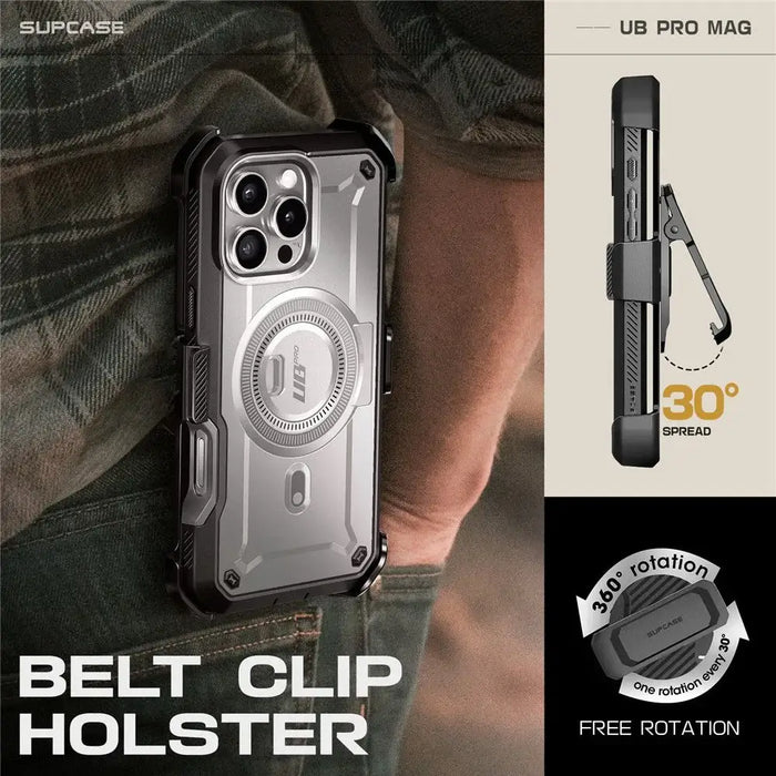 Калъф Supcase UB Pro Mag MagSafe за iPhone 16 Pro - сив