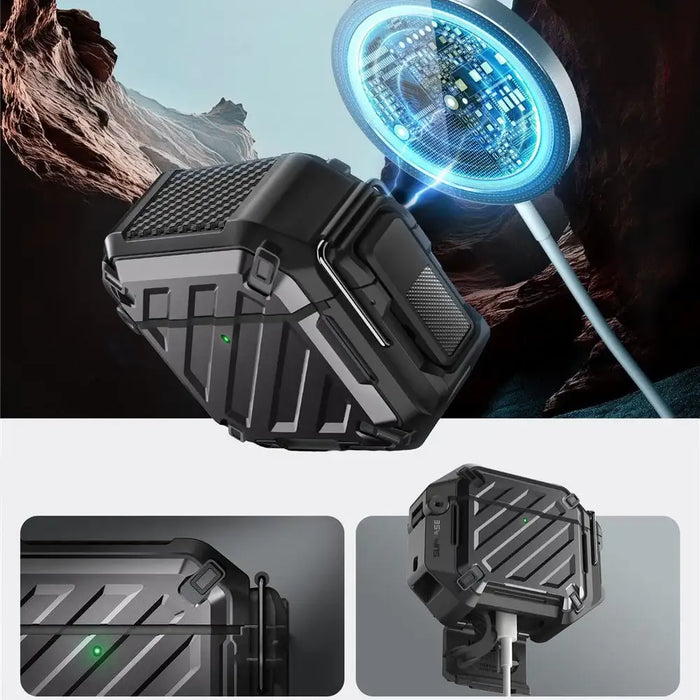 Калъф Supcase Unicorn Beetle Pro за AirPods 4 - черен