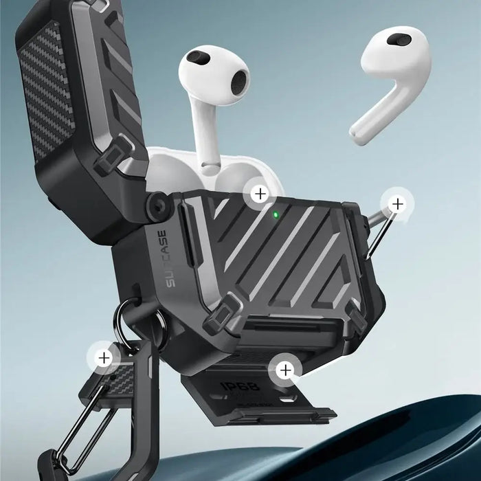 Калъф Supcase Unicorn Beetle Pro за AirPods 4 - черен