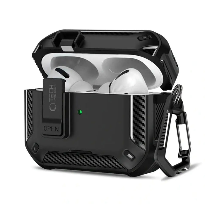Калъф Tech-Protect Carbonox MagSafe за AirPods Pro - черен